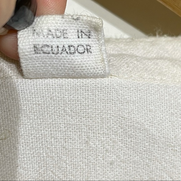 Vintage Floral Embroidered  Women's Long Sleeve Boho Minimalist 100% Cotton - Picture 5 of 9